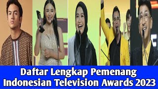 Daftar lengkap Peraih Penghargaan Indonesian Television Awards 2023