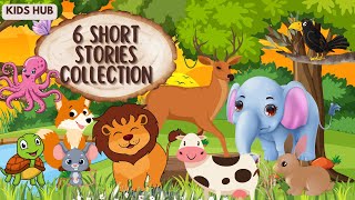 6 Short stories collection | Short story in English with moral | Jungle stories | #cartoon #animals