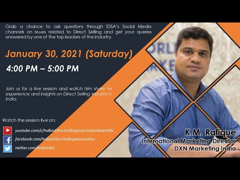IDSA Direc'T'alk with Mr. K.M. Rafique, International Marketing ...