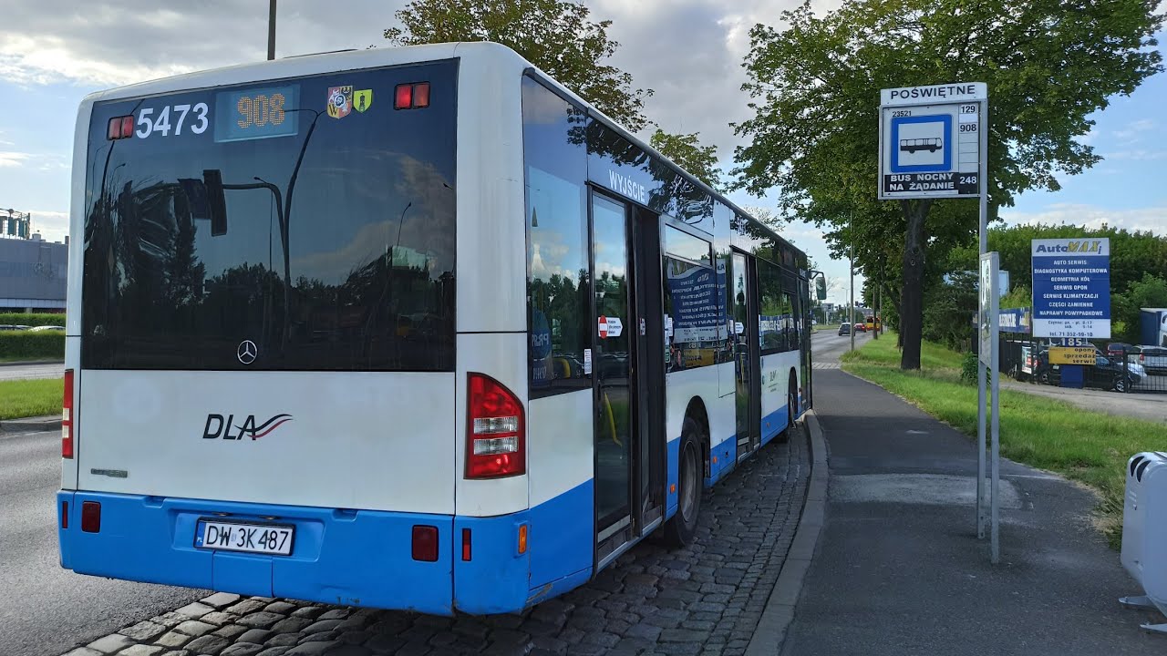 Linia 908 - Mercedes-Benz Conecto LF #5473 (DLA Wrocław)