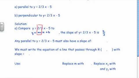 6.5 Slope Point Form of the Equation for a Linear Function (Part 2)