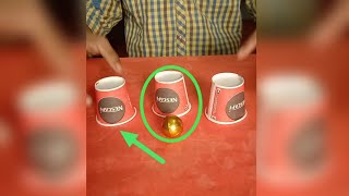 This Trick WILL confused You ! Cup And Ball Magic Trick 😉! impossible ball teleport Trick