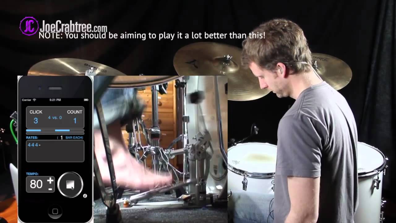 Drum Lesson Developing Bass Drum Control part 1 YouTube