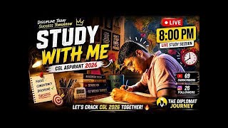 Study With Me Live (Silent) 📚 | SSC CGL 2026 Preparation | Deep Focus Session