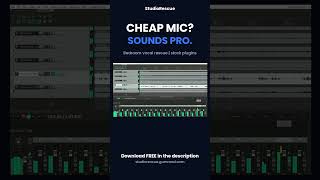 Can a cheap mic sound pro? Bedroom vocal rescue in REAPER #Shorts