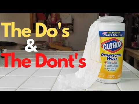 How To Use Disinfectant Wipes The Right Way-The Do's & Don'ts