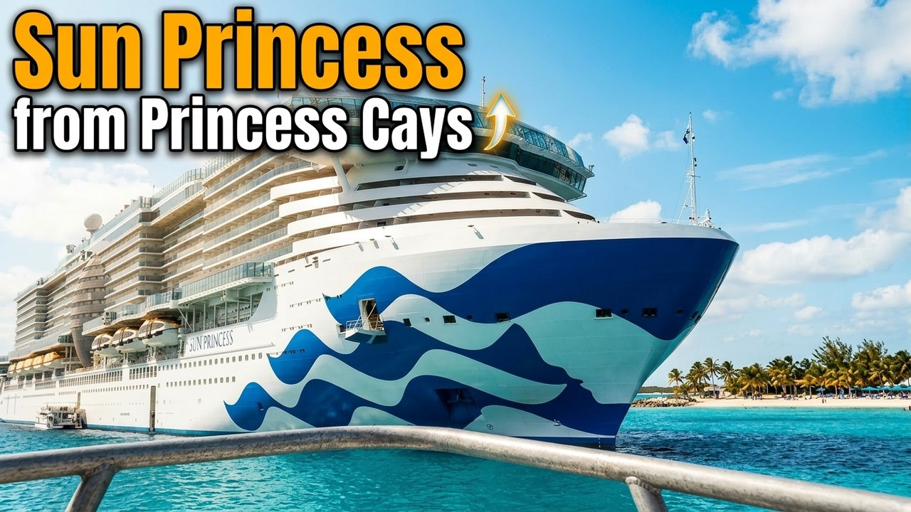 Princess Cays water transfer 4K POV | Sun Princess cruise adventure!
