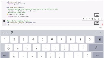 [Computational Physics]Variational Monte Carlo for 1D quantum harmonic oscillator Python