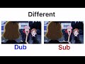 Jujutsu kaisen | Different language | Sub VS Dub | Did she say “ding-ding”?