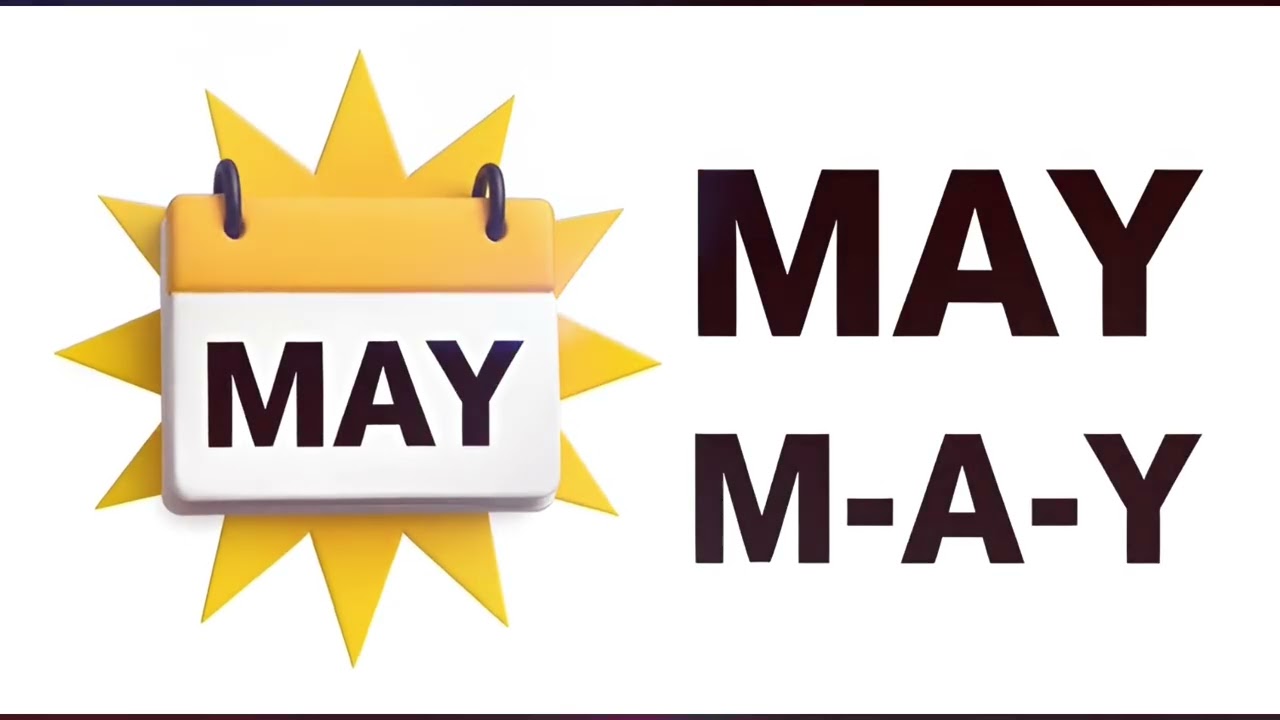 Week and month name for kids