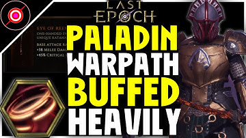 Fire Crit Eye Of Reen Warpath Paladin Build Showcase | Last Epoch Crash The Server Party
