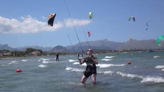 Es Barcares kitesurfen kurse auf Mallorca in May edmkpollensa com kiteschule