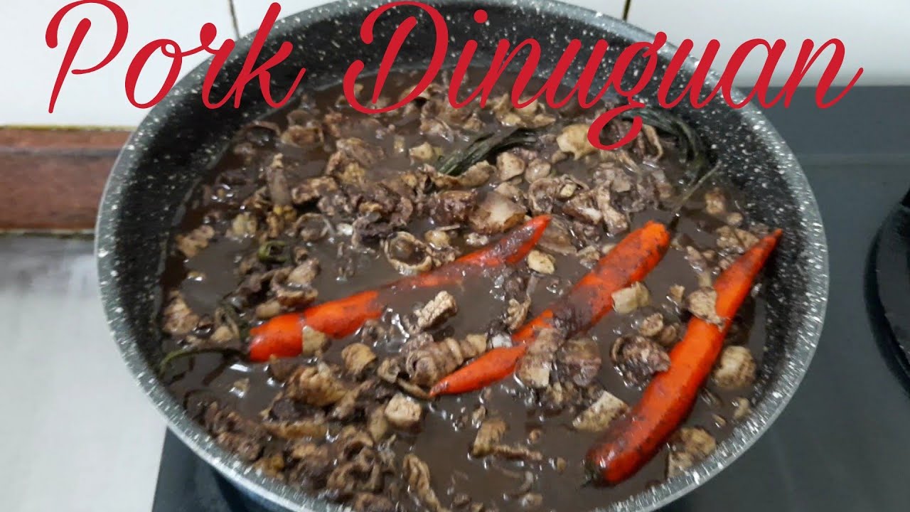 How to Cook Pork Meat & Intestine Dinuguan( Dodong's recipe) YouTube