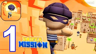 Sniper Mission: 3D Gun Shooter - Gameplay Walkthrough Part 1 Stickman Sniper Levels 1-16 (Android) screenshot 3
