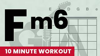 🔊 Fm6 | Guitar Chord Chart 10-min Workout for Beginners (w/Audio) | GuitarAnon