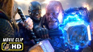 AVENGERS: ENDGAME (2019) Thanos Vs. Captain America \& Thor [HD] IMAX Clip