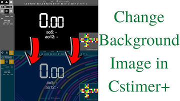 How To Change Background Image In Cstimer/Cstimer+