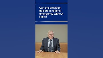 Can the president declare a national emergency without limits?