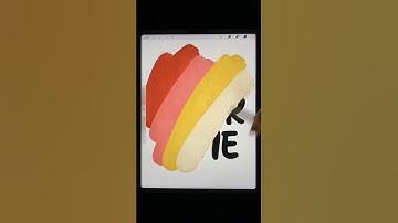 Created 3D letters on Procreate! Watch my process 💓