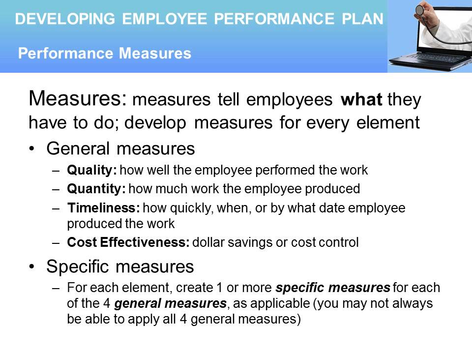 performance standards business plan