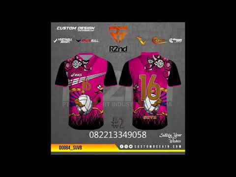 Desain Baju Volly  Putri Printing