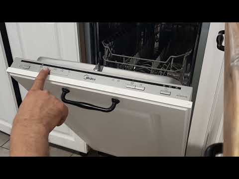Регулировка жёсткости воды посудомоечной машины Midea
