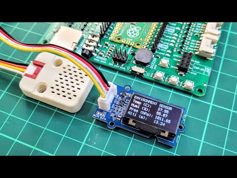 Read and Display Environment Sensor Data Using Raspberry Pi Pico and CircuitPython #raspberrypi