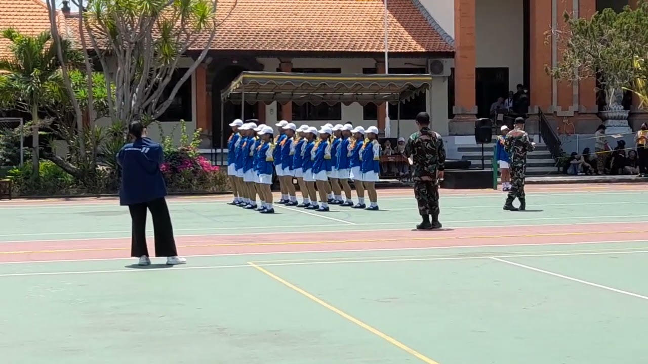 Kak Dyan bersama Paskibra 11 lomba LKBB PPI Denpasar di Sisma 2023