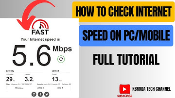 How To Check Your Internet Speed In PC & Mobile 2025 - Check Upload and Download Time