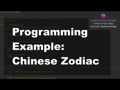 Java 1 Online, [5.03] Conditionals and Loops: Chinese Zodiac