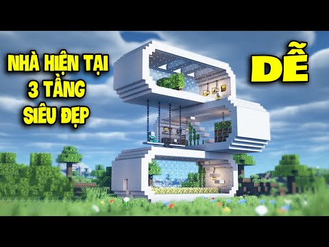 HƯỚNG DẪN CÁCH XÂY NHÀ HIỆN ĐẠI SIÊU ĐẸP SIÊU DỄ TRONG MINECRAFT - ZENER (#20)