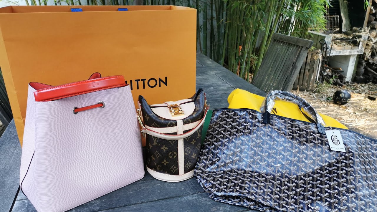 【Unboxing】开箱三个包：LV薯条包LV Duffle Bag/粉色水桶包LV NEONOE/GOYARD Shopping Bag购物