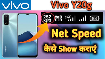 Vivo y20g mein Net Speed kaise Show kare, How to Show Net Speed in Vivo y20g