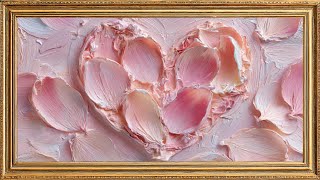 Romantic Valentine Heart Art 🌸 Pastel Love Painting | Free TV Background screenshot 3