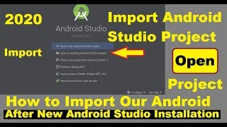 #import_android_studio_project
#how_to_open_your_old_project_in_android_studio in this tutorial i
will show you how to import our old android studio project ...