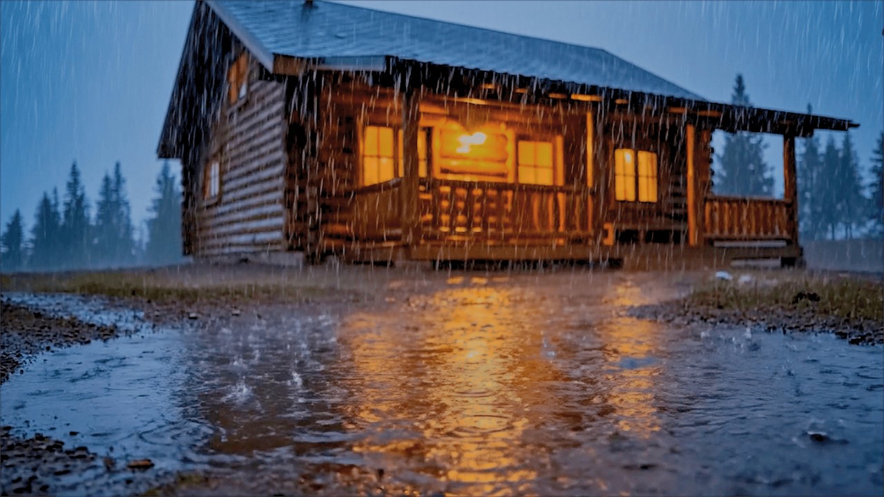 Rain Sounds for Deep Sleep and Inner Peace | Heavy Rain and Soft Rolling Thunder for Relaxing Sleep
