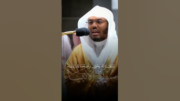 وزكريا إذ نادى ربه رب لا تذرني فردا وانت خير الوارثين/تلاوة مؤثرة من سورة الأنبياء/ياسر الدوسري 5/27
