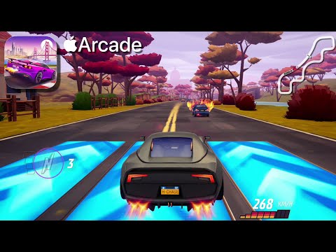 Horizon Chase 2 Apple Arcade Gameplay - Playgrounds - Gladio - YouTube