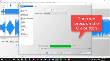 How to fade in, fade out, cross fade songs with Simple MP3 Cutter Joiner Editor