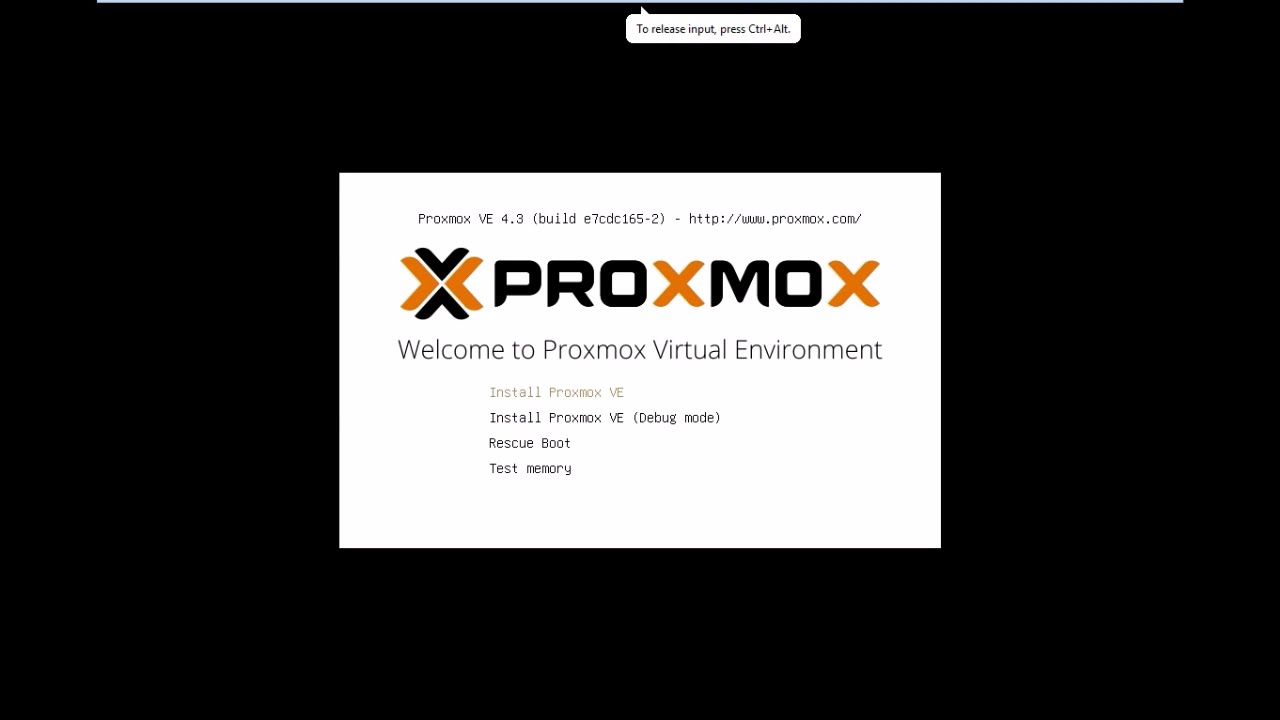 How to install Proxmox VE on VMware Workstation 12 - YouTube