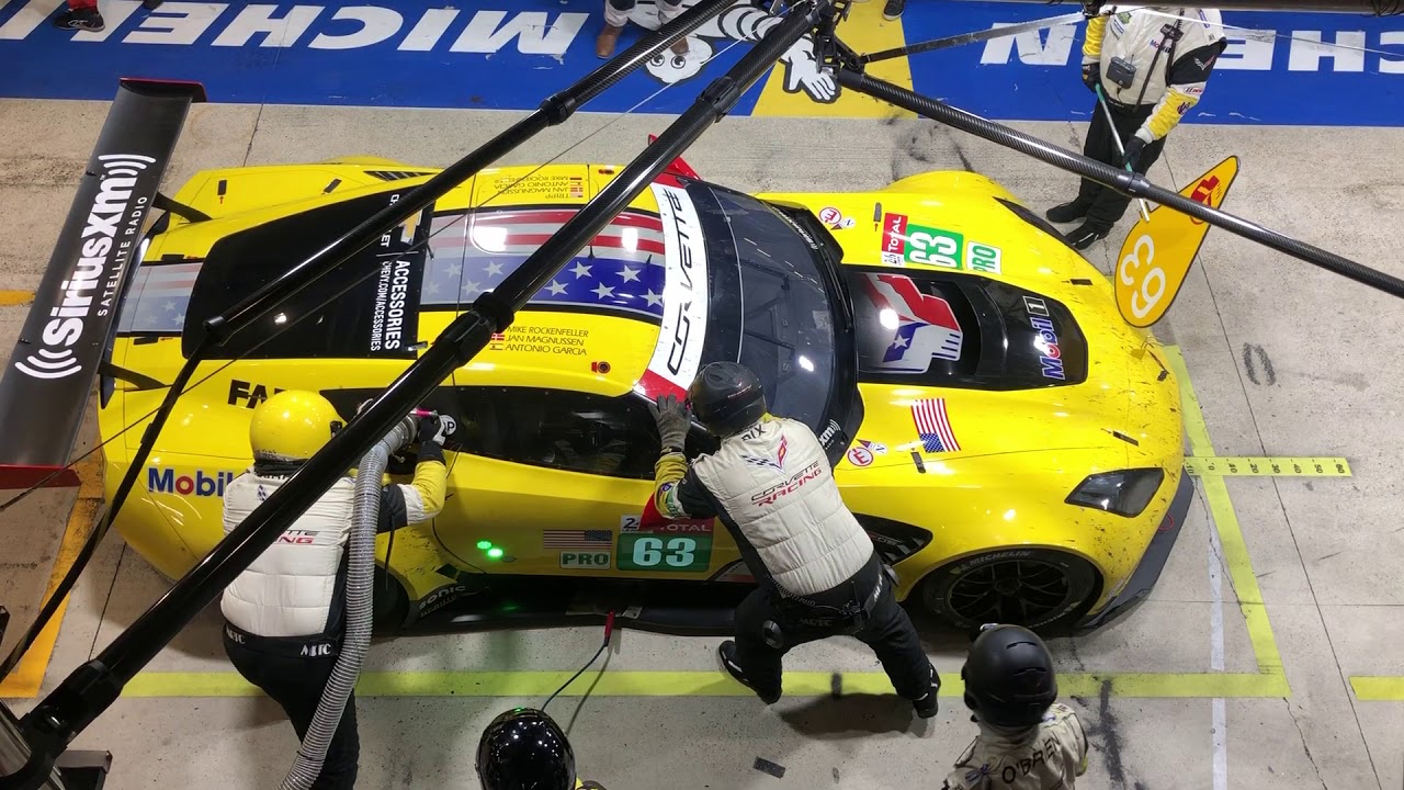 Corvette Racing Brake Change at Le Mans YouTube
