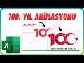 100. YIL ANİMASYONUNU NASIL YAPTIM | Excelde 100. Yıl Cumhuriyet Animasyonu