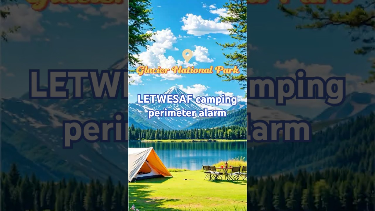 Hiking To The Edge Of Earth? 🏔️ LETWESAF camping perimeter alarm #shorts