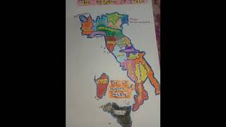 Geography map Of italy the Regions Of Italy