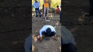 ground water finding with coconut#water #borewell  #truck #shortsvideo