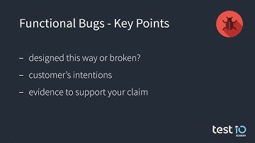 Testing Essentials - Functional Bugs
