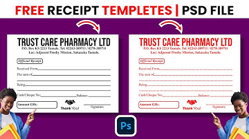 Design a Professional RECEIPT in Photoshop (Free Templates!) | Step-by-Step Tutorial