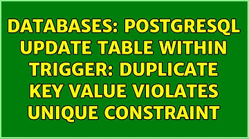 Databases: Postgresql update table within trigger: duplicate key value violates unique constraint