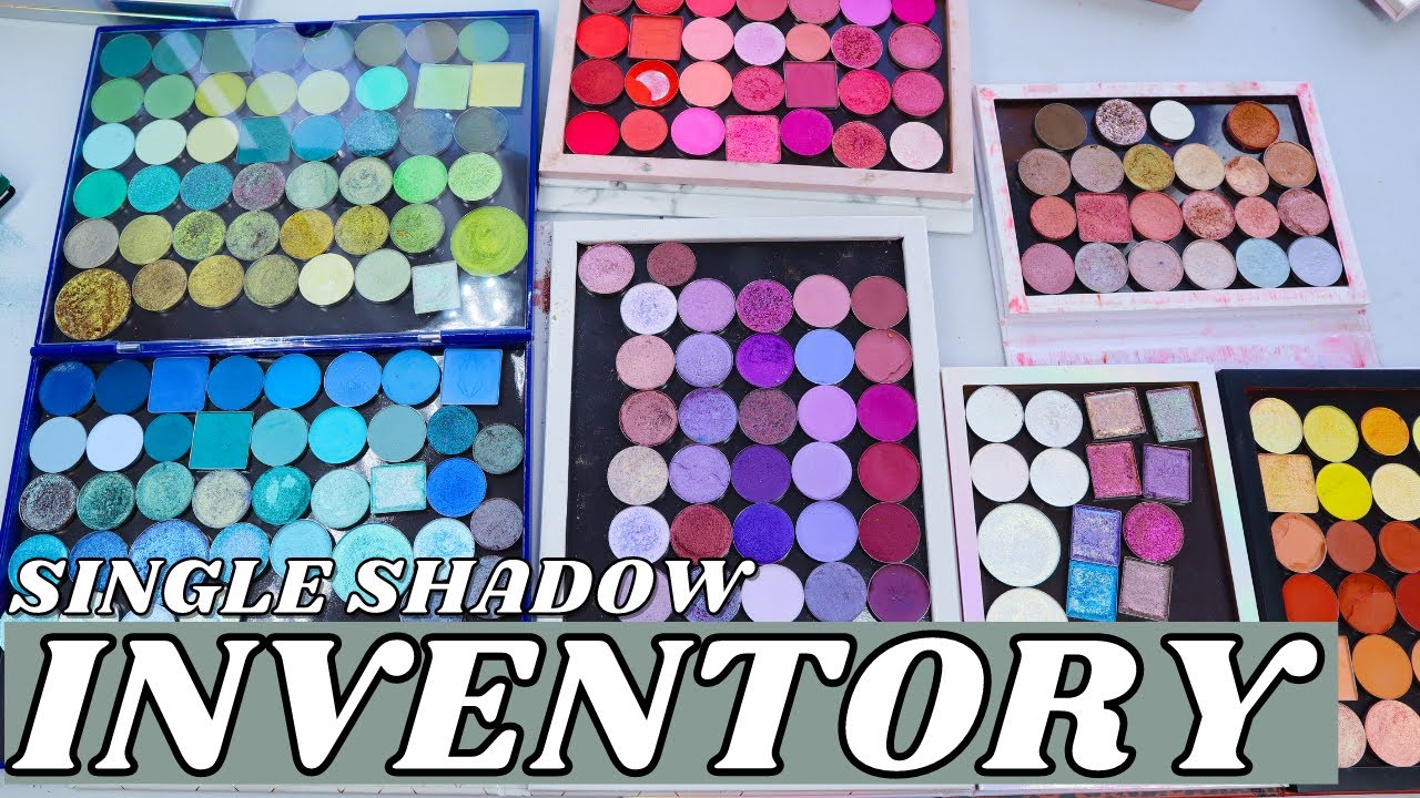 COUNTING ALL MY SINGLE SHADOWS |  These numbers were much higher than I thought they would be 😅