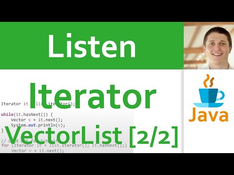 💻 JAVA | Listen 09 - Iterator: Beispiel VectorList [2/2] (Übung mit Lösung als Demo)